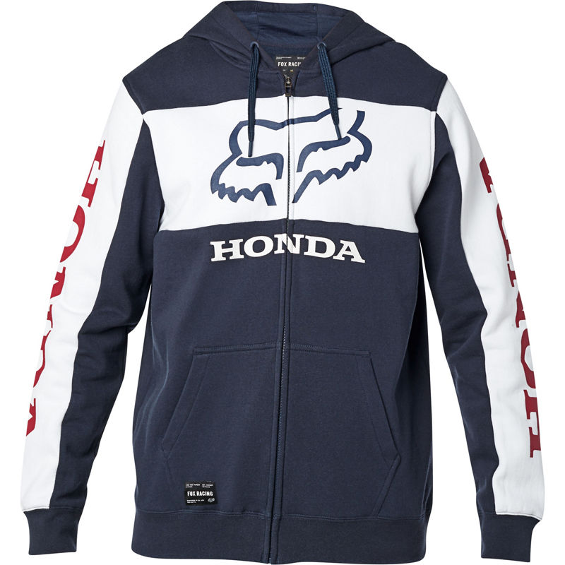 HONDA ZIP FLEECE NVY / WHT