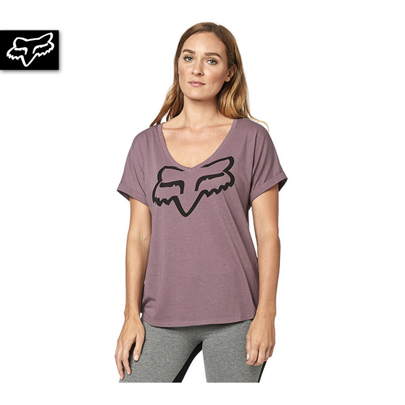 RESPONDED SS VNECK RL SLVE PUR